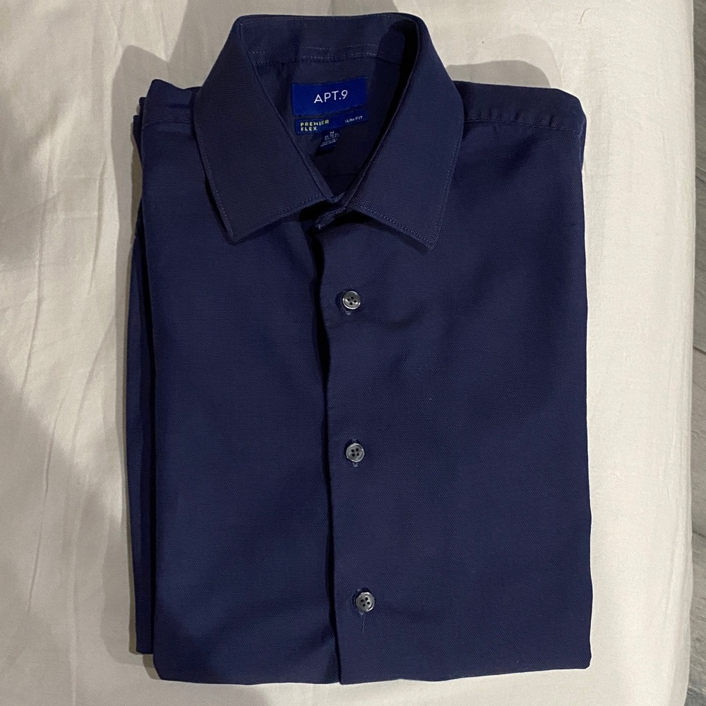 Apt. 9 Deep Blue Dress Shirt